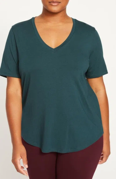 Universal Standard V-rex Tee In Green