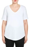 Universal Standard V-rex Tee In White