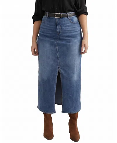 Universal Standard Women's Plus Comfortdenim Maxi Skirt In Blue
