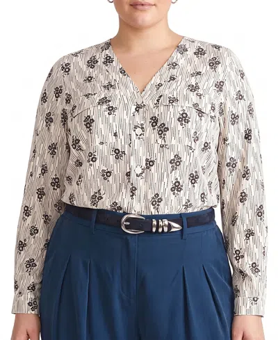 Universal Standard Women's Plus Cooling Cupro Button-down Blouse In Gray
