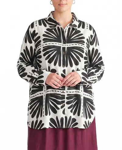 Universal Standard Women's Plus Dawn Linen Hi Low Tunic In Multi