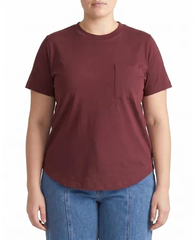 Universal Standard Women's Plus Garcon Tee In Burgundy