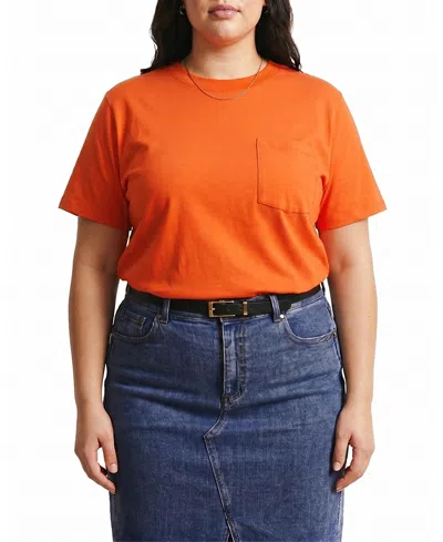 Universal Standard Women's Plus Garcon Tee In Orange