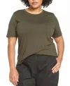 Universal Standard Women's Plus Light-as-air Tee Rex In Green