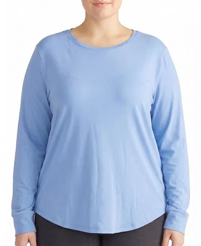 Universal Standard Women's Plus Long Sleeve Tee Rex In Blue