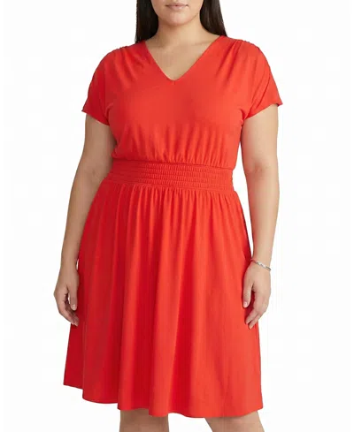 Universal Standard Women's Plus Minetta Liquid Jersey Dress In Red