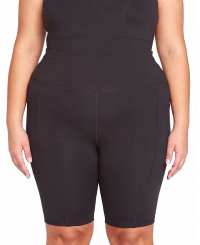 Universal Standard Women's Plus Next-to-naked Bike Shorts In Black