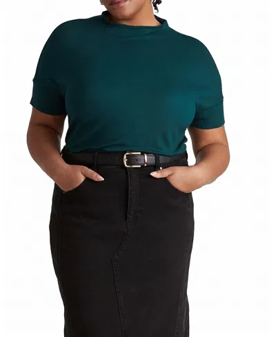 Universal Standard Women's Plus Petra Liquid Jersey Top In Green