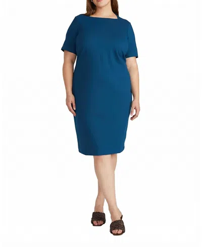 Universal Standard Women's Plus Size Envelope Neck Ponte Dress In Multi