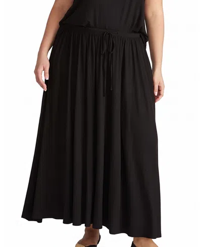 Universal Standard Women's Plus Tessa Liquid Jersey Skirt In Black