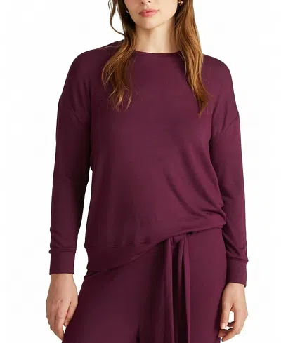 Universal Standard Women's Plus Travelknit Sweatshirt In Burgundy