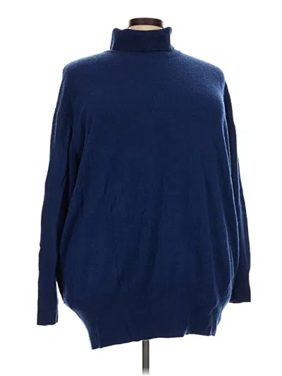 Pre-owned Universal Standard Wool Pullover Sweater In Blue