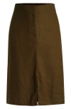 UNIVERSAL STANDARD UNIVERSAL STANDARD WOOSTER LINEN BLEND PENCIL SKIRT