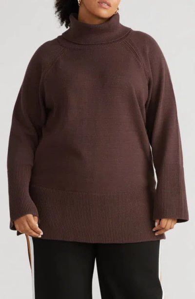 Universal Standard Yolanda Turtleneck Sweater In Arabica