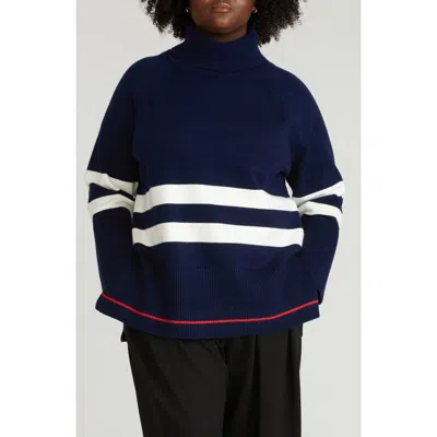 Universal Standard Yolanda Turtleneck Sweater In Blue