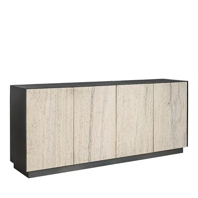 Universal Stone Credenza In White Travertine