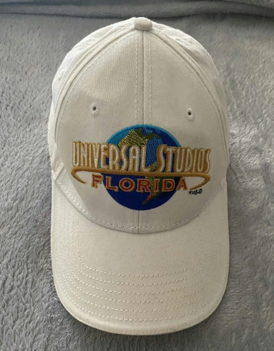 Pre-owned Universal Studios X Vintage Hype White Cinema Universal Studios Florida Cap