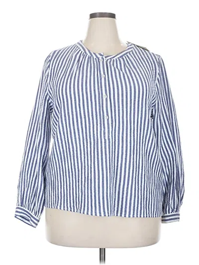 Universal Thread 3/4 Sleeve Blouse In Blue