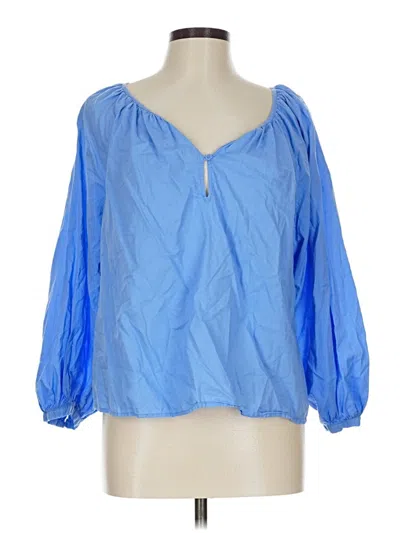 Pre-owned Universal Thread 3/4 Sleeve Blouse In Blue