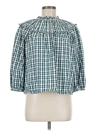 Pre-owned Universal Thread 3/4 Sleeve Blouse In Blue