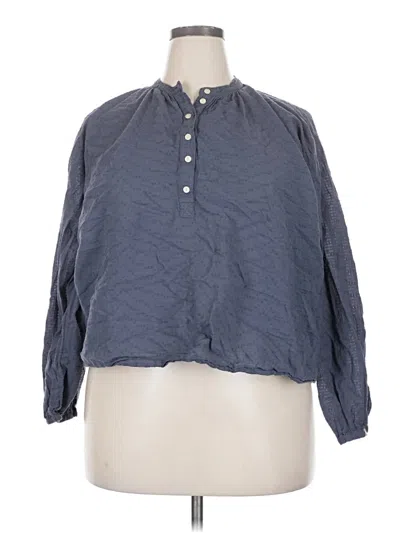 Pre-owned Universal Thread 3/4 Sleeve Blouse In Blue