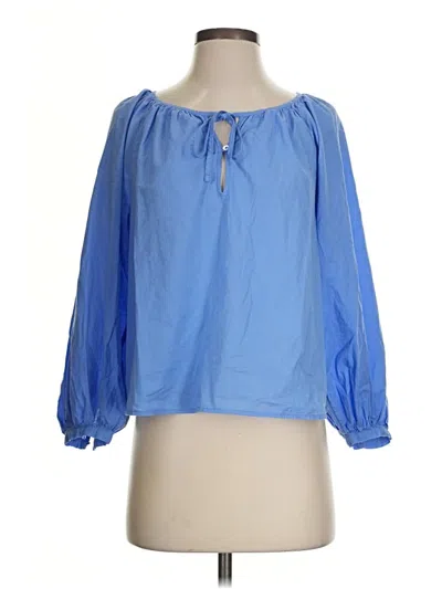 Pre-owned Universal Thread 3/4 Sleeve Blouse In Blue