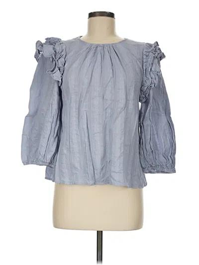 Pre-owned Universal Thread 3/4 Sleeve Blouse In Gray