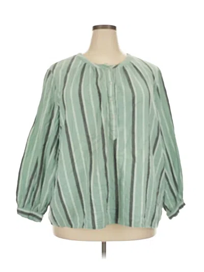 Pre-owned Universal Thread 3/4 Sleeve Blouse In Green