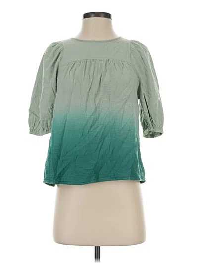 Pre-owned Universal Thread 3/4 Sleeve Blouse In Green