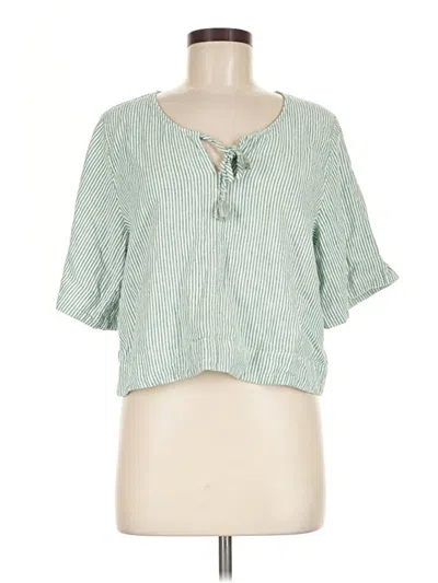 Pre-owned Universal Thread 3/4 Sleeve Blouse In Green