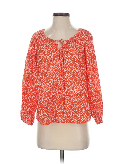Pre-owned Universal Thread 3/4 Sleeve Blouse In Orange
