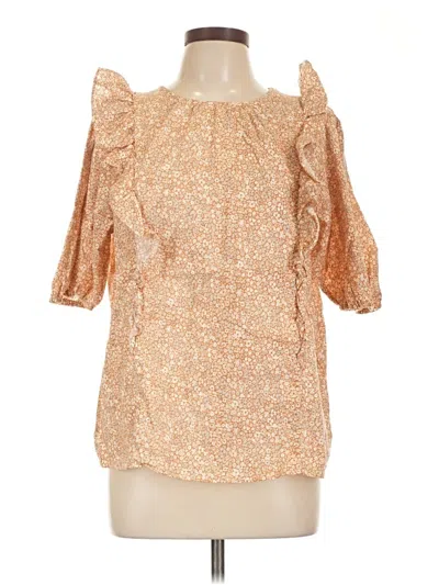 Pre-owned Universal Thread 3/4 Sleeve Blouse In Orange
