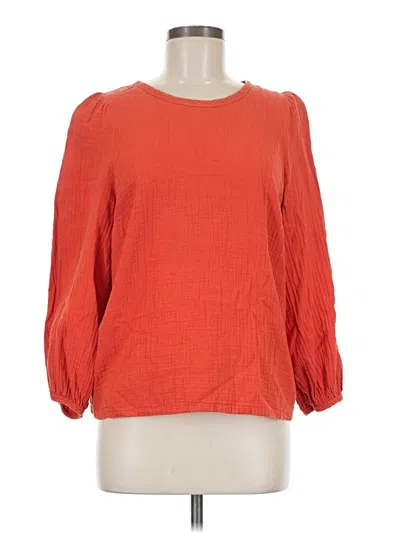 Pre-owned Universal Thread 3/4 Sleeve Blouse In Orange