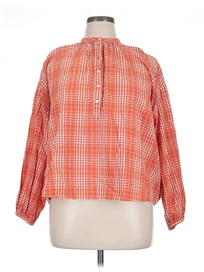 Pre-owned Universal Thread 3/4 Sleeve Blouse In Orange