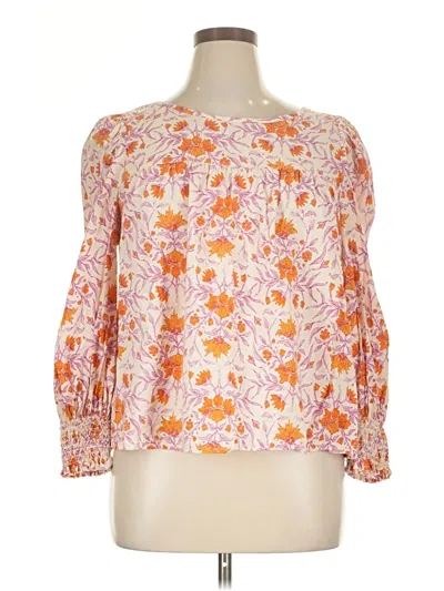 Pre-owned Universal Thread 3/4 Sleeve Blouse In Orange