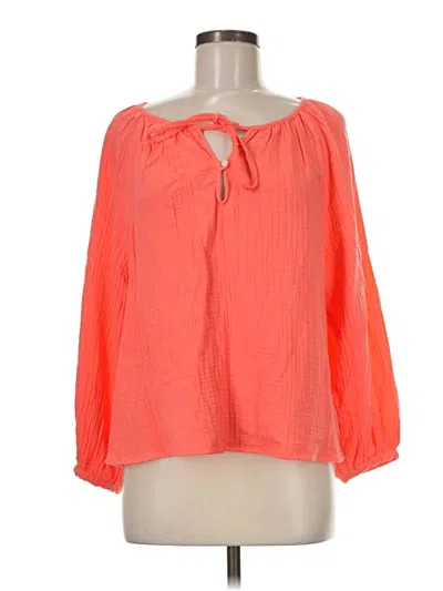 Pre-owned Universal Thread 3/4 Sleeve Blouse In Orange