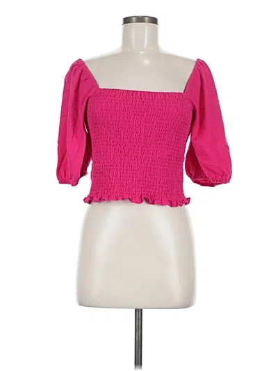 Pre-owned Universal Thread 3/4 Sleeve Blouse In Pink
