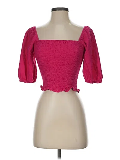 Pre-owned Universal Thread 3/4 Sleeve Blouse In Pink