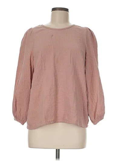 Pre-owned Universal Thread 3/4 Sleeve Blouse In Pink