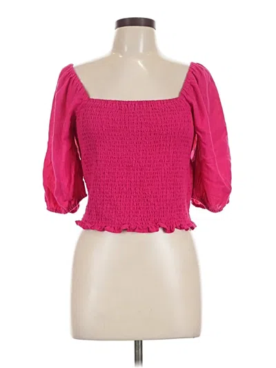 Pre-owned Universal Thread 3/4 Sleeve Blouse In Pink