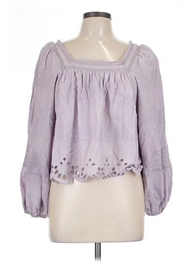 Pre-owned Universal Thread 3/4 Sleeve Blouse In Purple