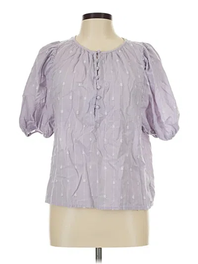 Pre-owned Universal Thread 3/4 Sleeve Blouse In Purple
