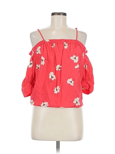 Pre-owned Universal Thread 3/4 Sleeve Blouse In Red