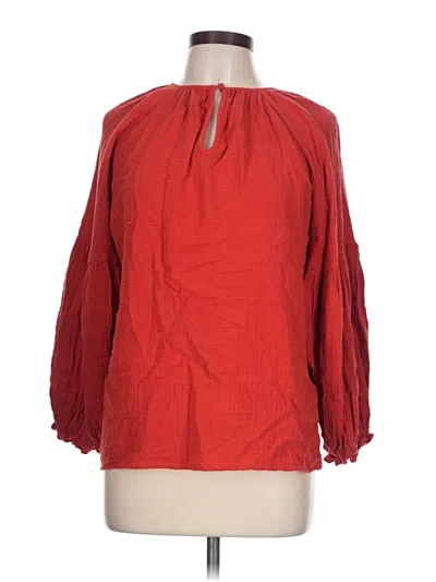 Pre-owned Universal Thread 3/4 Sleeve Blouse In Red