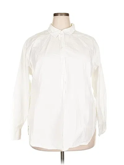 Pre-owned Universal Thread 3/4 Sleeve Blouse In White