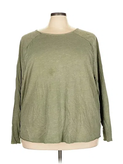 Pre-owned Universal Thread 3/4 Sleeve T-shirt In Green