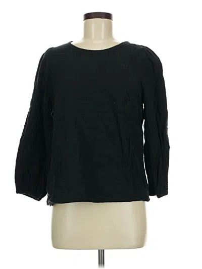 Pre-owned Universal Thread 3/4 Sleeve Top Black Crew Neck Tops