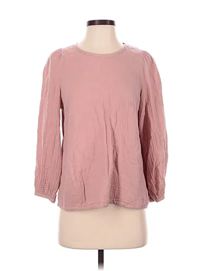 Pre-owned Universal Thread 3/4 Sleeve Top Pink Boatneck Tops