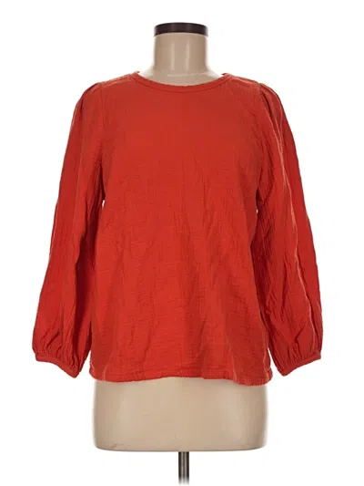 Pre-owned Universal Thread 3/4 Sleeve Top Red Boatneck Tops