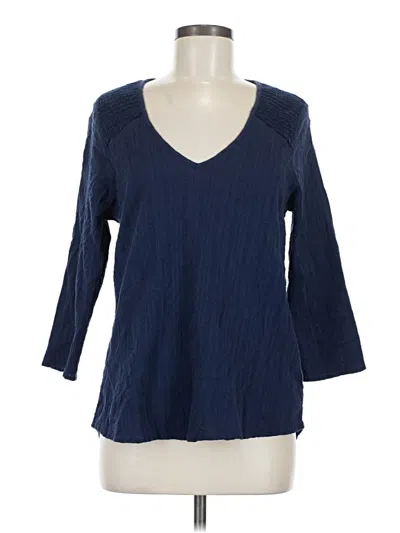Pre-owned Universal Thread 3/4 Sleeve T-shirt In Blue